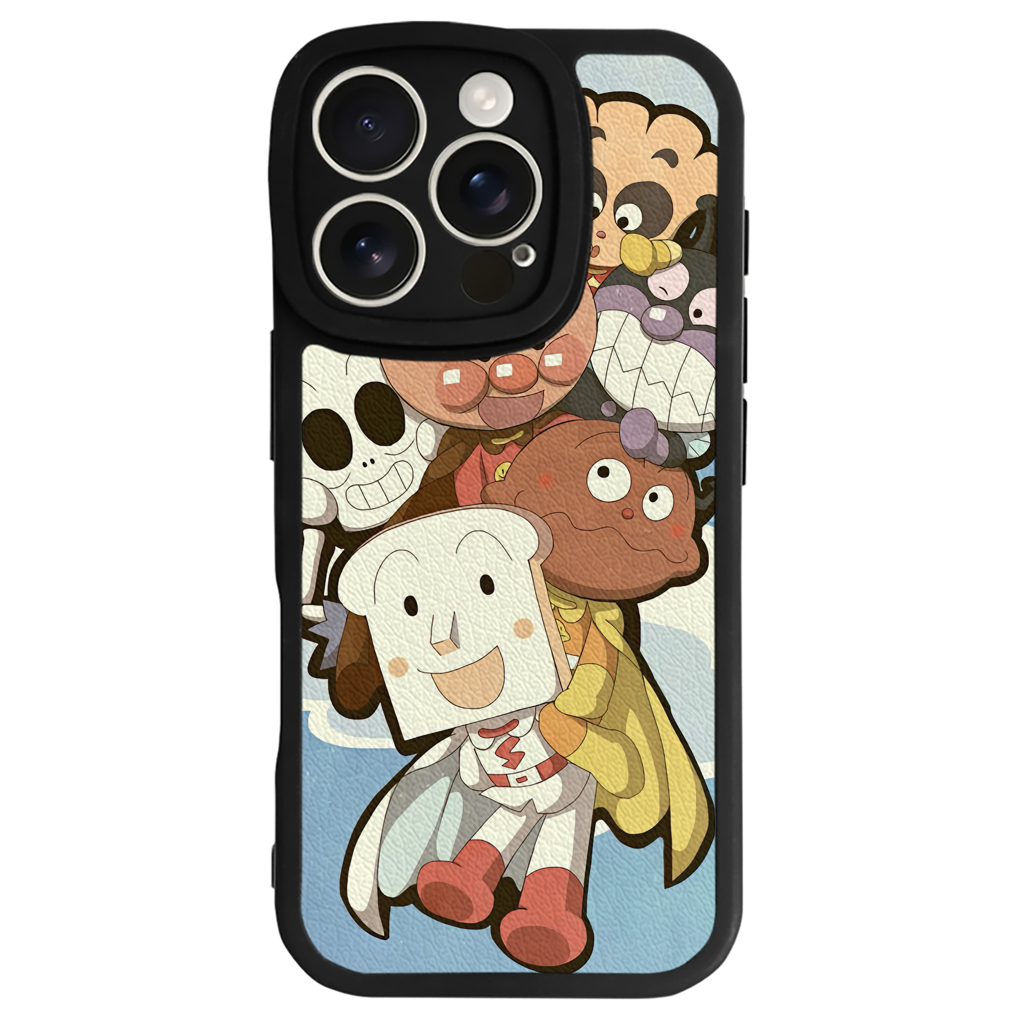 （画像用） アンパンマン Anpanman 【iPhone 16シリーズ対応】シリコンスマホケース（レザー調） 材質：シリコン